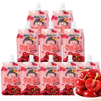 樱桃小丸子 吸吸果冻 樱桃味 90g*6袋全利兔-实时优惠快报