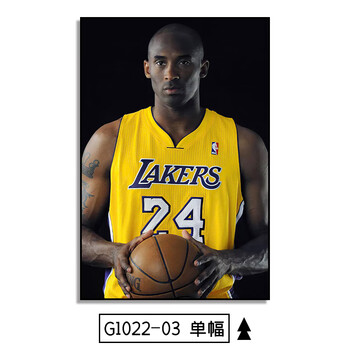 nba球星客厅装饰画玄关餐厅海报篮球壁画男孩卧室床头挂画 g1022-03