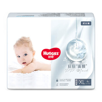 HUGGIES 好奇 屁屁面膜成长裤派样装试用装加大号XL4婴儿尿不湿超薄透气母婴玩具类商品-全利兔-实时优惠快报