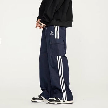 梵意凯 美式高街条纹休闲裤服饰鞋包类商品-全利兔-实时优惠快报