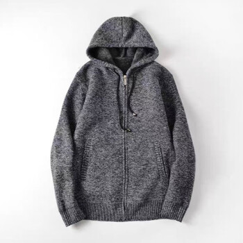 VANCL 凡客诚品 厚实保暖！出口男装尾单秋冬季加绒加厚连帽针织开衫毛衣服饰鞋包类商品-全利兔-实时优惠快报