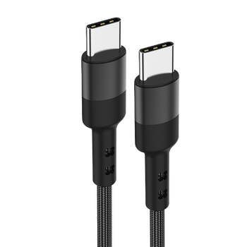 洛斯达 快充双头type-c数据线 适用华为手机充电线 Type-C To Type-C黑色 1m数码类商品-全利兔-实时优惠快报