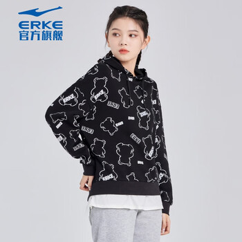 ERKE 鸿星尔克 女款运动卫衣 52222302035运动户外类商品-全利兔-实时优惠快报
