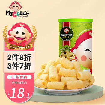 MyCcBaBy 我D小蔡蔡 米菓条能量棒过敏婴童泡芙条粗粮谷物宝宝代餐营养幼儿零食 米菓条(海苔味)母婴玩具类商品-全利兔-实时优惠快报