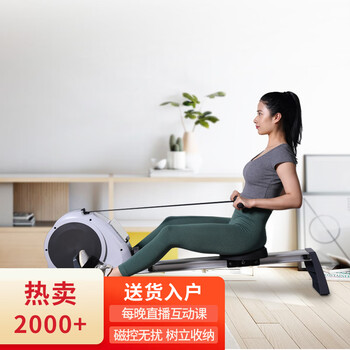 京东京造 磁阻划船机磁控家用智能APP易安装易收纳