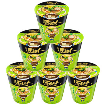 限移动端：汤达人 方便面杯面日式豚骨拉面83g*6杯整箱速食方便面泡面全利兔-实时优惠快报