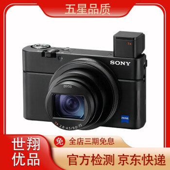 索尼/Sony RX100M2 M3 M4 M5 M6 M7 口袋黑卡系列相机 99新 ZV-1黑色 黑卡RX100 M7 黑卡7 9成新