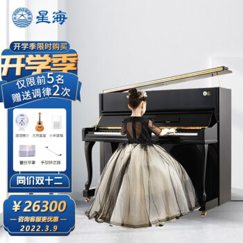星海钢琴 凯旋K-121A智能耳机静音立式钢琴德国配件 一键静音练习0扰民专业考级通用1-10级88键