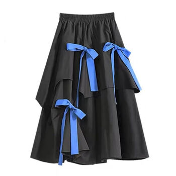 女学生连衣裙单套装夏季时尚套装女学生韩版宽松短袖t恤设计感半身裙