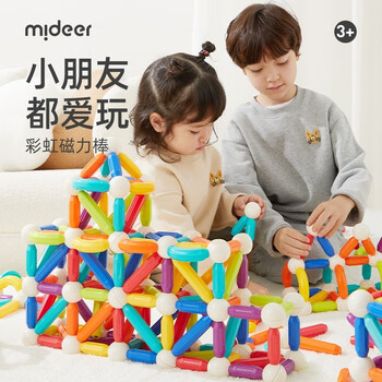 mideer 弥鹿 100件彩虹磁力棒积木母婴玩具类商品-全利兔-实时优惠快报