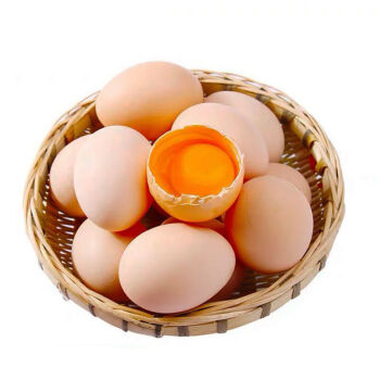 桃园初生鸡蛋 农家谷物虫草新鲜柴鸡蛋 笨鸡蛋 当日现捡 初生蛋 现捡大鸡蛋40枚(单枚40g左右)
