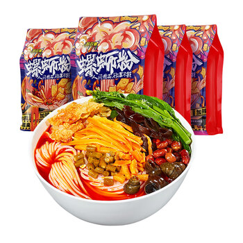 好欢螺 螺蛳粉加辣加臭400g*4袋食品类商品-全利兔-实时优惠快报