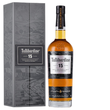 图里巴丁 Tullibardine 苏格兰原瓶进口洋酒 高地15年波本桶单一麦芽威士忌700ml 单支豪华礼盒装640元（需用券）