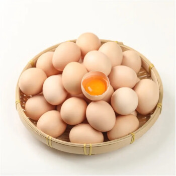 正宗农家鸡蛋散养农村柴鸡蛋营养美味健康轻食20枚玉米黄虫草蛋