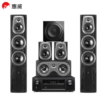 惠威 (HiVi) D50HT+Sub10G+天龙X250功放 音响 家庭影院套装5.1声道HIFI木质客厅电视落地音箱
