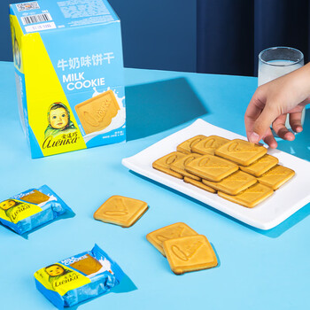 Alenka chocolate 爱莲巧俄罗斯进口大头娃娃饼干牛奶味饼干30g*30食品类商品-全利兔-实时优惠快报