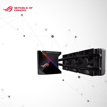 华硕（ASUS）ROG 龙神360一体式CPU水冷散热器 OLED屏幕 RGB神光同步灯效 静音/360mm冷排/三猫头鹰风扇