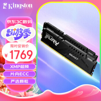 ʿ (Kingston) FURY 64GB(32G2)װ DDR5 6000 ̨ʽڴ BeastҰϵ 
