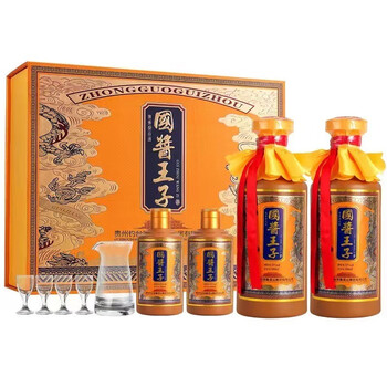 贵人缘国酱王子53度酱香型白酒礼盒装 四瓶共1200ml食品类商品-全利兔-实时优惠快报