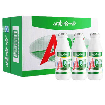 WAHAHA 娃哈哈 AD钙奶220mg*12瓶全利兔-实时优惠快报