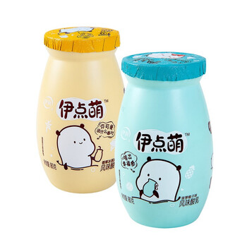 伊利伊点萌酸奶风味发酵乳180g620瓶香草冰淇淋菠萝椰子早餐奶买家