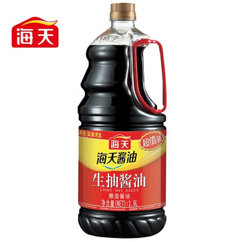 海天 生抽酱油1.9L大桶整箱装家用超值装酿造酱油炒菜拌菜调味品酱油 生抽酱油1.9L*1瓶食品类商品-全利兔-实时优惠快报