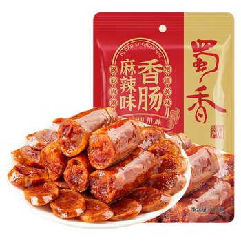 SHUXIANG 蜀香 腊肠川味麻辣香肠腊味四川特产腊肠 蜀香麻辣味香肠400g*2袋食品类商品-全利兔-实时优惠快报