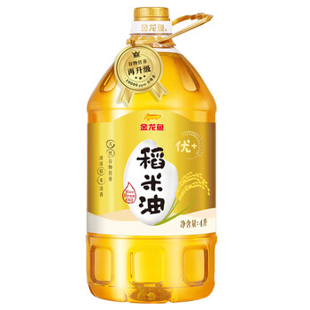 金龙鱼 食用油 优+稻米油 4L食品类商品-全利兔-实时优惠快报