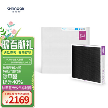 吉若奥Ginnoair KJ420F新装除甲醛空气净化器 家用除甲醛除苯TVOC 除雾霾除菌防过敏静 KJ420净化器（配PLUS版专效除甲醛滤网）
