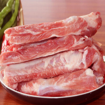 现杀猪肉新鲜猪肉猪后腿肉猪多肉小排土猪肉后丘肋排段4斤