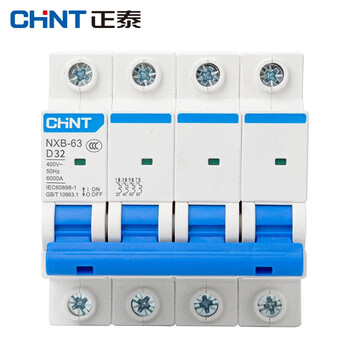 正泰（CHNT）NXB-63-4P-D32 家用空气开关 过载空气开关 DZ47升级款小型断路器