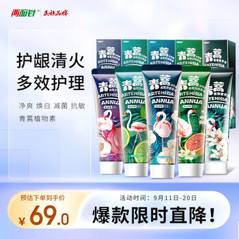 两面针 牙膏 青蒿家庭 5支美妆个护类商品-全利兔-实时优惠快报