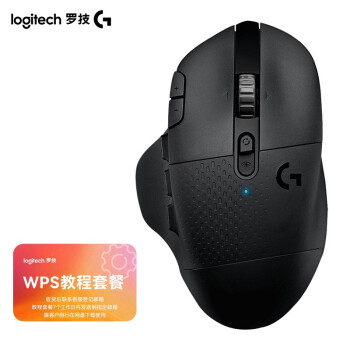 罗技（G） G604 LIGHTSPEED 无线游戏鼠标 蓝牙电竞鼠标 15个可编程按键多设备连接 【鼠标+WPS教程卡套餐】黑色
