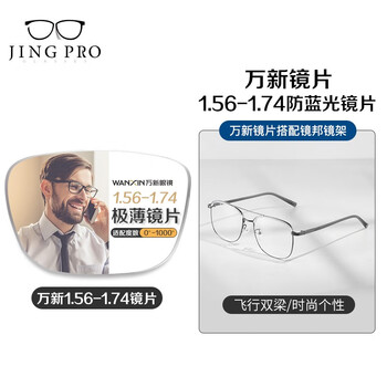 winsee 万新 1.67MR-7防蓝光镜片+JingPro镜邦超轻钛架（多款可选）全利兔-实时优惠快报