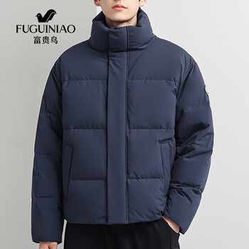 富贵鸟fuguiniao羽绒服男休闲百搭立领冬季外套男时尚短款男士防寒
