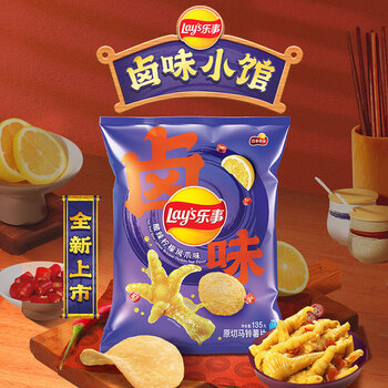 Lay's 乐事 薯片酸辣柠檬凤爪味135克 休闲零食食品类商品-全利兔-实时优惠快报
