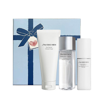 SHISEIDO 资生堂 男士节日礼盒三件套（洁面125ml+均衡水150ml+滋润乳100ml)全利兔-实时优惠快报