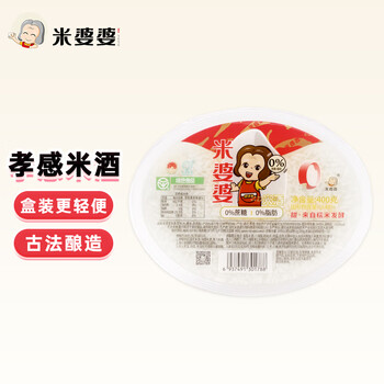 MI GRANDMA 米婆婆 米酒 酒酿 甜酒糯米酒酿醪糟 月子酒湖北孝感特产400g *1盒食品类商品-全利兔-实时优惠快报