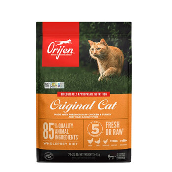 Orijen 渴望 原始猎食渴望 鸡肉配方全价猫粮 美产加版 橘猫5.4kg溯源标其它类商品-全利兔-实时优惠快报