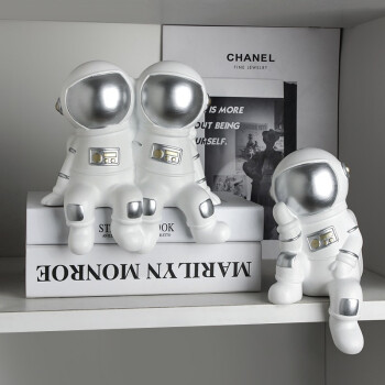 贝汉美（BHM）创意宇航员太空人装饰摆件客厅玄关酒柜办公室书房家居饰品 友谊兄弟宇航员摆件-套装