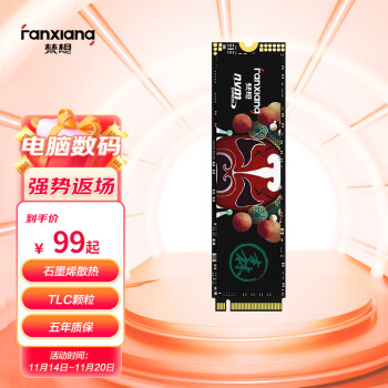 梵想（FANXIANG） SSD固态硬盘 M.2接口(NVMe协议)  S500系列 原厂TLC颗粒 S500 1T