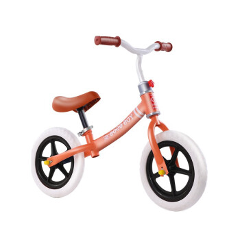 米迪象儿童平衡车无脚踏1.5-6岁滑步车高碳钢宝宝滑行车助步车12寸玩具 橘色