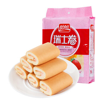 京东PLUS：盼盼 瑞士卷 夹心蛋糕 草莓味 240g食品类商品-全利兔-实时优惠快报