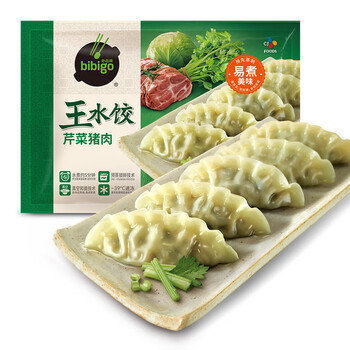 必品阁（bibigo）王水饺 芹菜猪肉1200g 约48只 *5件食品类商品-全利兔-实时优惠快报