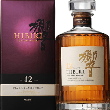 三得利（Suntory）响（Hibiki）12年 威士忌700ml 43%vol 珍藏高端洋酒 日本直邮