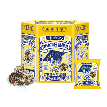Plus会员，概率券:老金磨方DHA每日坚果丸90g*4件食品类商品-全利兔-实时优惠快报