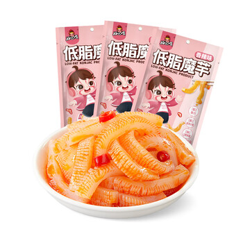 好巴食 休闲零食 魔芋香辣味145g*3全利兔-实时优惠快报