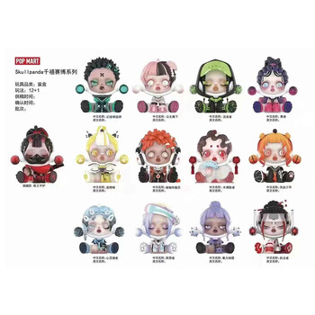 泡泡玛特sp5代skullpanda千禧赛博sp五代盲盒2021网红新款正整套12