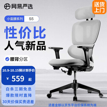 京东PLUS：YANXUAN 网易严选 S5 小蛮腰 人体工学转椅 不带脚踏家具家装类商品-全利兔-实时优惠快报