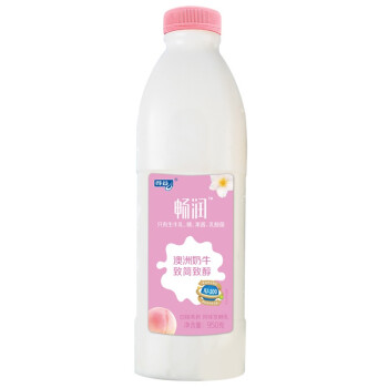 得益 畅润酸奶 五种益生菌 保质期21天 水果捞伴侣 儿童酸奶 白桃茉莉0.95kg*1桶